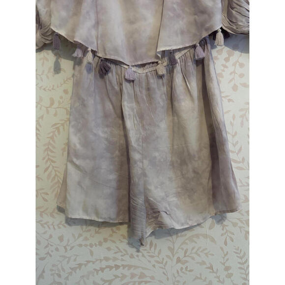 American Eagle Boho Chic Purple Tie-Dye Romper - Picture 4 of 8